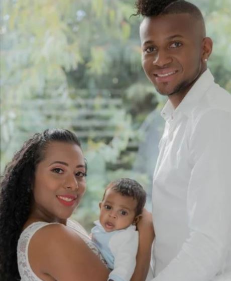 Michael Estrada with his girlfriend Gina and son Steven